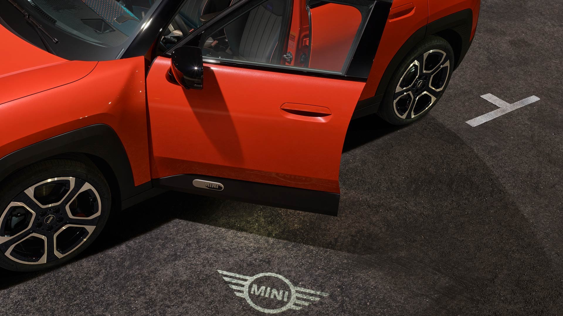 MINI Aceman – exteriör – welcome-belysning